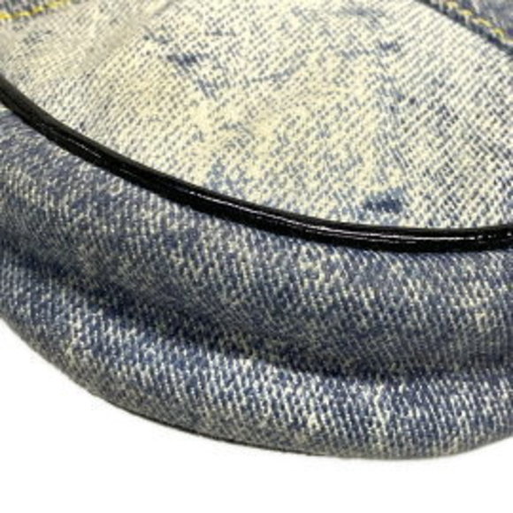 Christian Dior Saddle Pouch Handbag Denim Light Blue Navy Blue - Picture 6 of 12